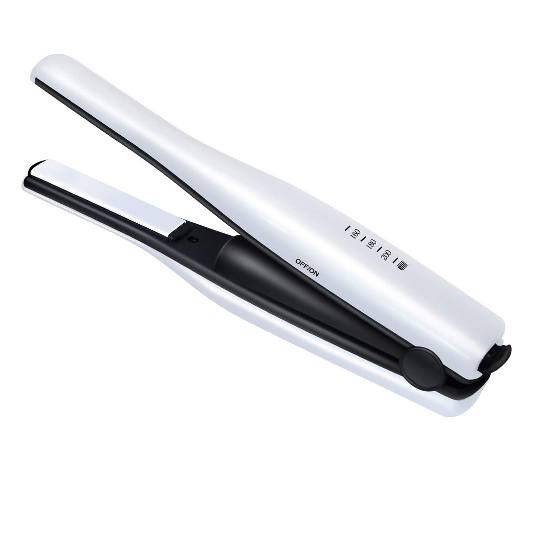 Mini plancha de pelo inalámbrico de cerámica de 1/2 pulgada de hierro plano de viaje USB portátil NDP-31