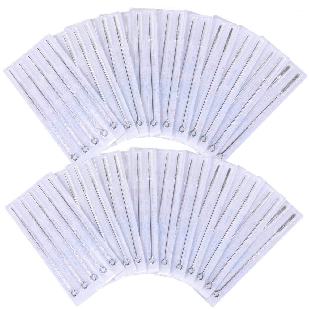 Agujas PFT 100 unidades mixtas tatuaje 3RL, 5RL 7RL 9RL, 3RS, 5RS, 7RS, 9RS, 5 ms, 7 ms, 100 Count NDP-53
