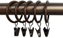 Cargar imagen en el visor de la galería, 20 unidadesde cobre metal  anillos de cortina con NDP 8

