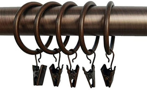 20 unidadesde cobre metal  anillos de cortina con NDP 8