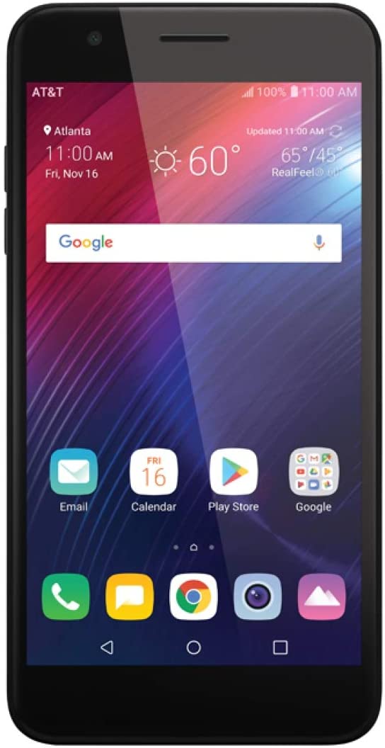 LG Phoenix Plus K30 / LM-X410AS 16GB AT&T Smartphone desbloqueado (negro) NDP-46