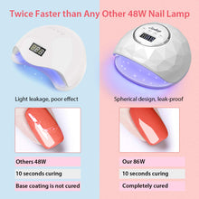 Cargar imagen en el visor de la galería, Easkep - Secador de uñas rápido de 86 W, luz LED, salón profesional con 4 ajustes de temporizador  NDP-18
