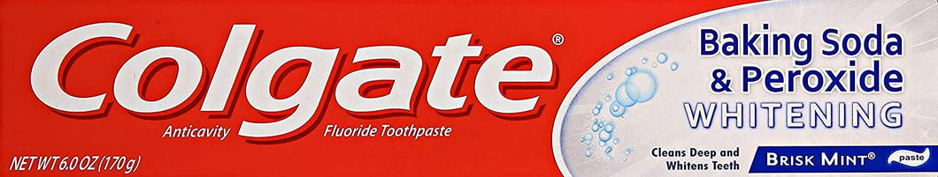 Colgate Bicarbonato de sodio y blanqueamiento con peróxido 6 oz  ✅
