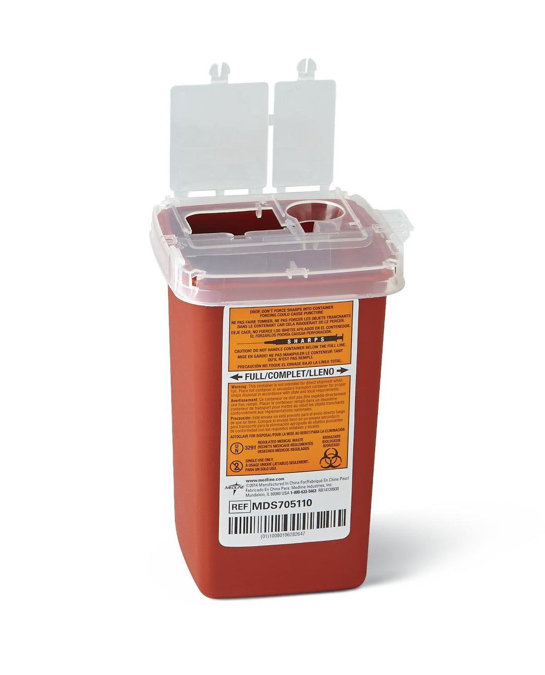 Contenedor Biohazard de agujas