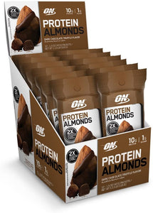 Optimum Nutrition Proteína Almendras Snacks, On The Go Nutrition, 1079856, 12 unidades, almendras, 1NDP25