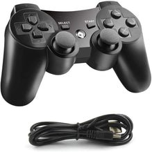 Cargar imagen en el visor de la galería, Mando Bluetooth inalámbrico para Playstation 3, con cable de carga, color negro NDP 34
