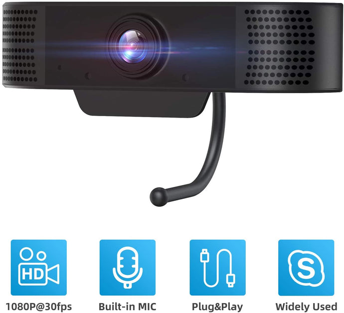 FHD 1080P Cámara web con micrófono, cámaras NDP 6
