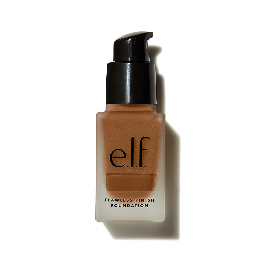 ELF Base de acabado impecable, fórmula ligera, sin aceite, cobertura completa, mezcla de forma natural, restaura las texturas y tonos de piel desiguales, nuez moscada, semi mate