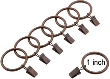 Cargar imagen en el visor de la galería, 20 unidadesde cobre metal  anillos de cortina con NDP 8
