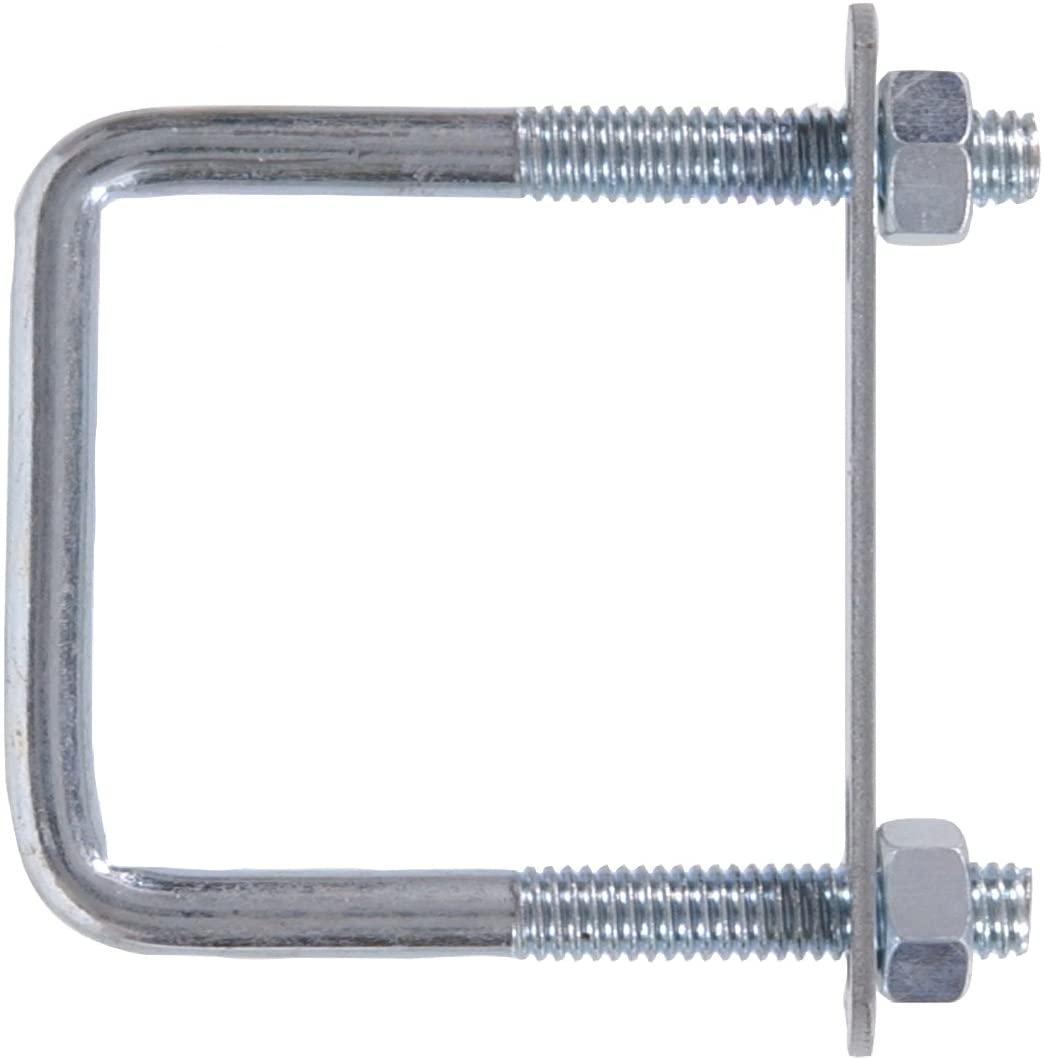 Perno cuadrado en forma de U, 5/16-18 x 3 x 2 pulgadas, zinc NDP-31