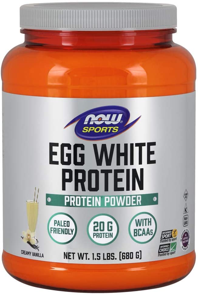 Sports Nutrition, proteína blanca de huevo,  vainilla cremosa, 1 NDP15
