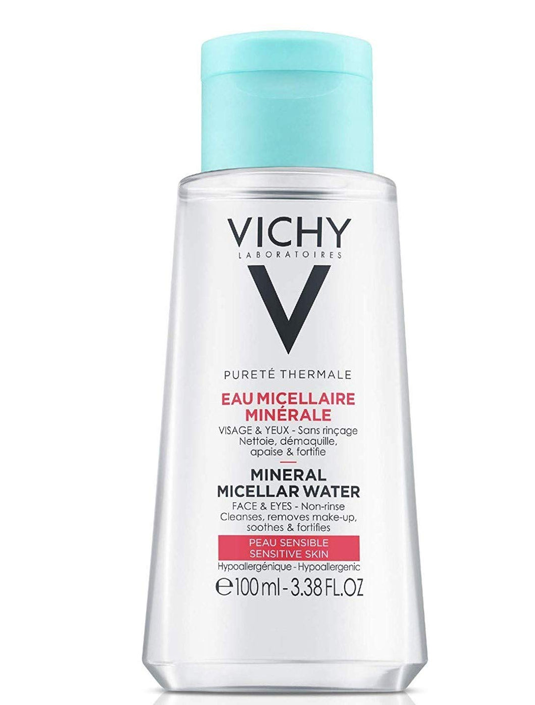 Vichy Agua de limpieza micelar, 3.38 fl oz