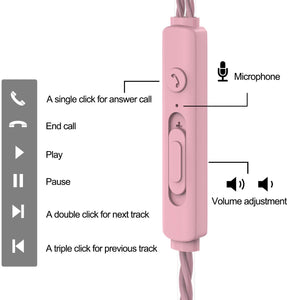 Auriculares in-ear con micrófono, auriculares con cable de 0.138  NDP 19