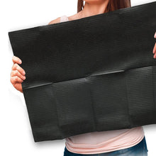 Cargar imagen en el visor de la galería, Baberos suministros de tatuaje, 125 piezas de 13.0 x 16.9 in (negro), NDP-52
