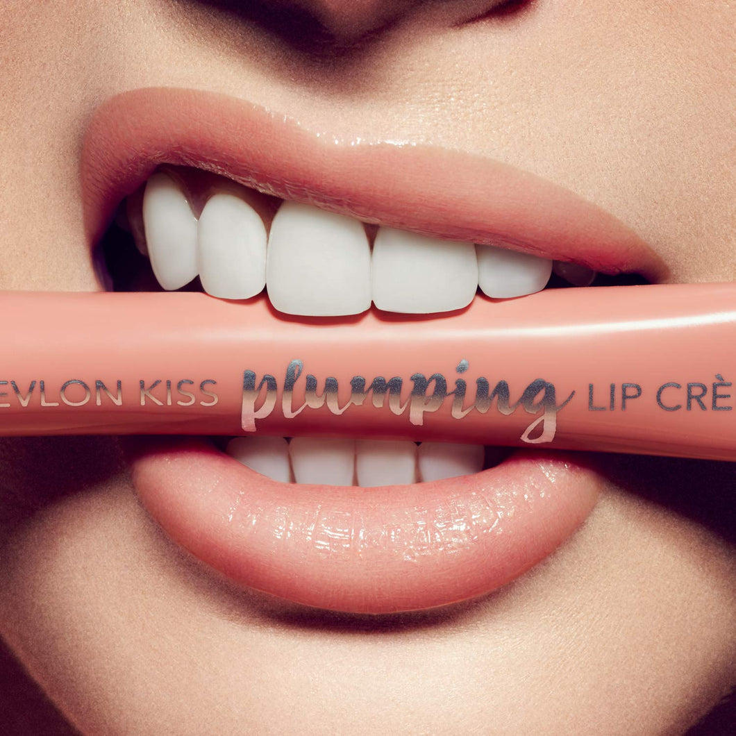 Revlon Kiss Plumping - Crema para labios, ante de almendra, Crema de cachemira.