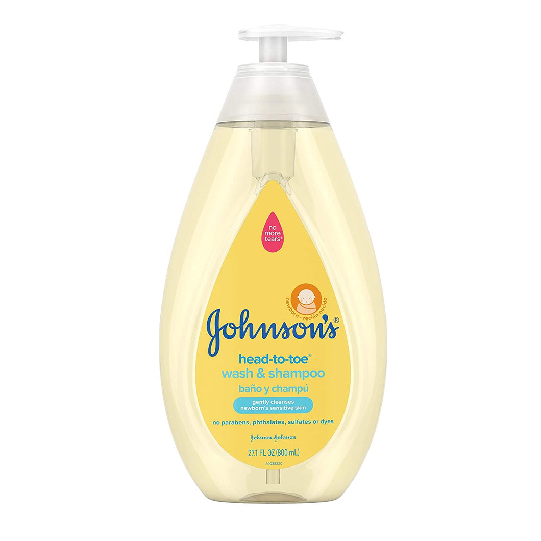 Jabón corporal suave y champú para bebés 27.1oz