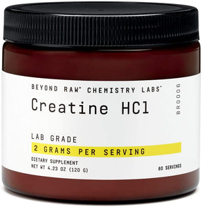 Beyond Raw Chemistry Labs Creatina HCl, 60 porciones, mejora el rendimiento muscularNDP41