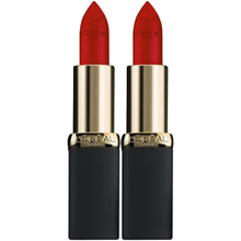 Cargar imagen en el visor de la galería, L&#39;Oreal Paris cosméticos Color Riche Matte Lip Color, 403 EVA de rojo, 2 unidades
