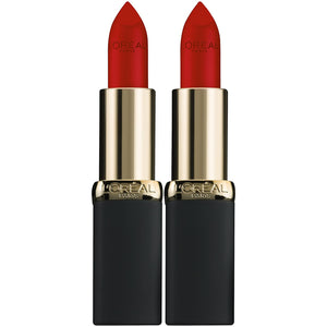 L'Oreal Paris cosméticos Color Riche Matte Lip Color, 403 EVA de rojo, 2 unidades