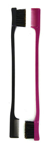 Paquete combinado de peine para el cabello, doble cara, cepillo de control, 2 piezas, rosa y negro NDP-73