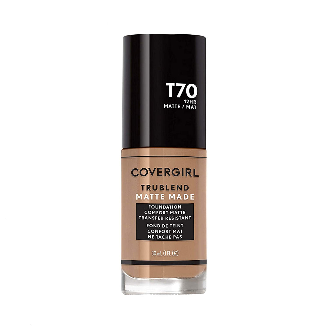 Covergirl - Base líquida mate Trublend, Total 1, Caramelo