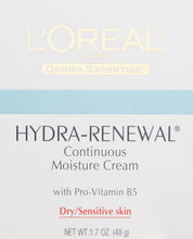 Cargar imagen en el visor de la galería, L&#39;Oréal Paris crema hidratante facial con pro-vitamina B5 para pieles secas / sensibles, 1.7 oz
