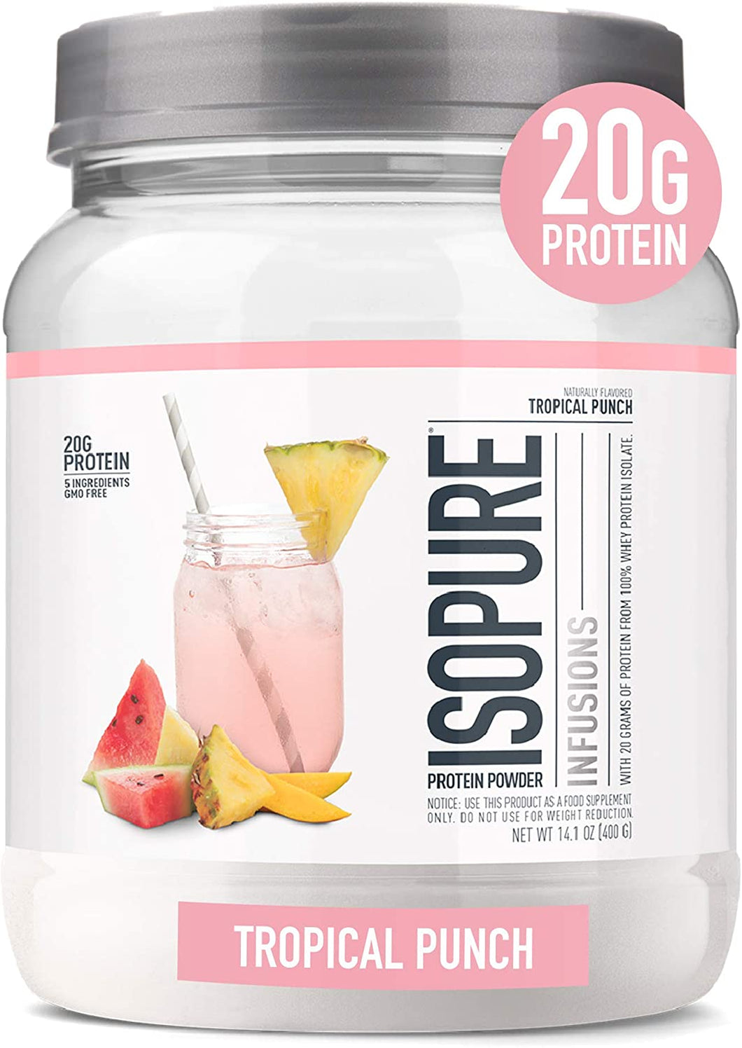 Isopure Proteína en polvo con cero carbohidratos
