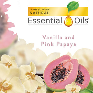 Recambios de aceite aromático, vainilla y papaya rosa, Vainilla y Papaya Rosa, Transparente(5 recambios, ambientador) NDP 34