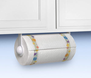 Soporte para toallas de papel de cocina con autoadhesivo y tornillos de 10.0 in, rollos de acero inoxidable #149