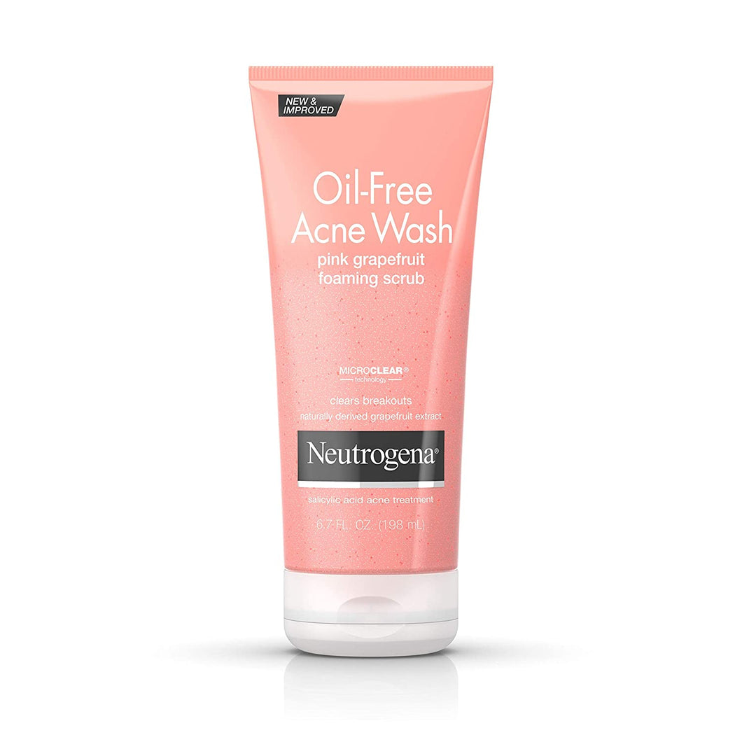 Exfoliante para lavado de acné sin aceite , pomelo rosado, 6.7oz