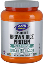 Cargar imagen en el visor de la galería, Sports Nutrition, proteína de arroz marrón brotado, 80% proteína, polvo sin sabor, 2 libras NDP-13
