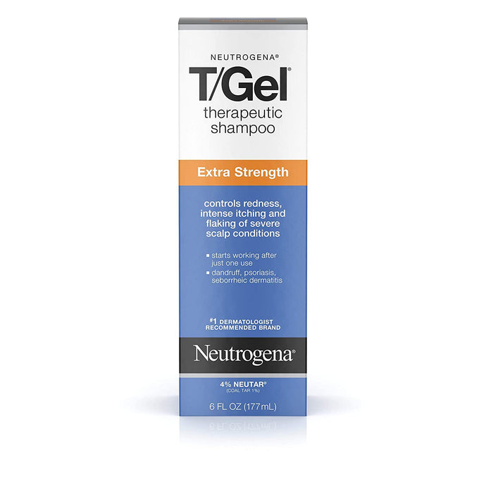 Neutrogena T / Gel Champú Terapéutico Extra Fuerte, Tratamiento Anticaspa, 6oz