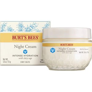 Crema de noche de hidratación intensa Burt's Bees, 1.8 onzas