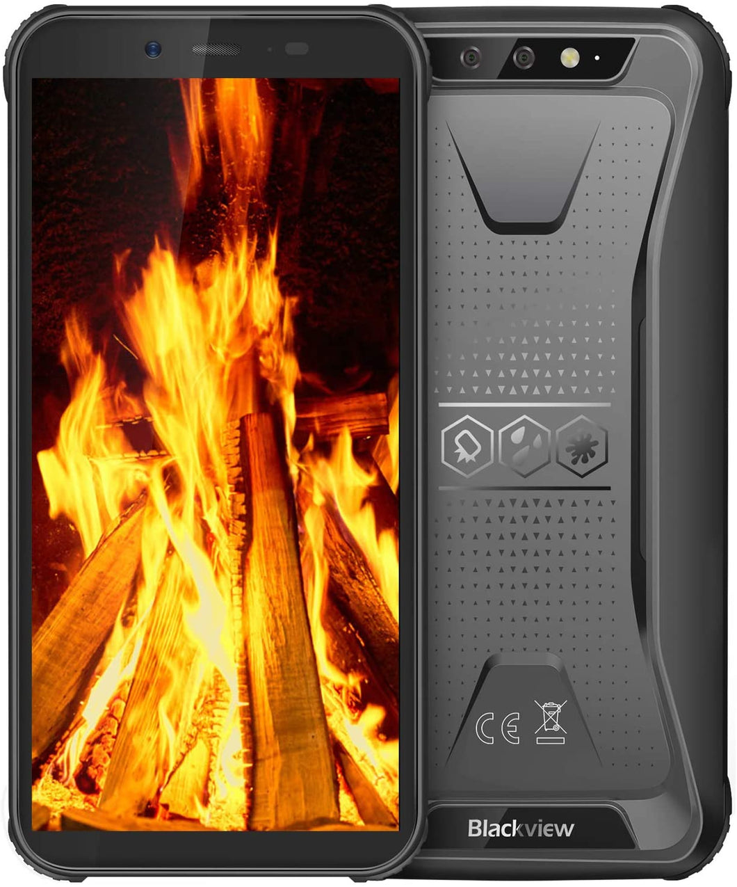 Celular desbloqueado, Blackview BV5500 Pro 4G Dual SIM Android 9.0 Impermeable a prueba de caídas, batería de 4400 mAh NDP-23