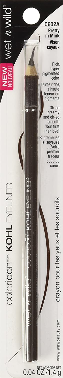 Wet N Wild Color Icono Kohl Liner Lápiz, Pretty en Mink, 0,04 onza ( 602 A)  ✅