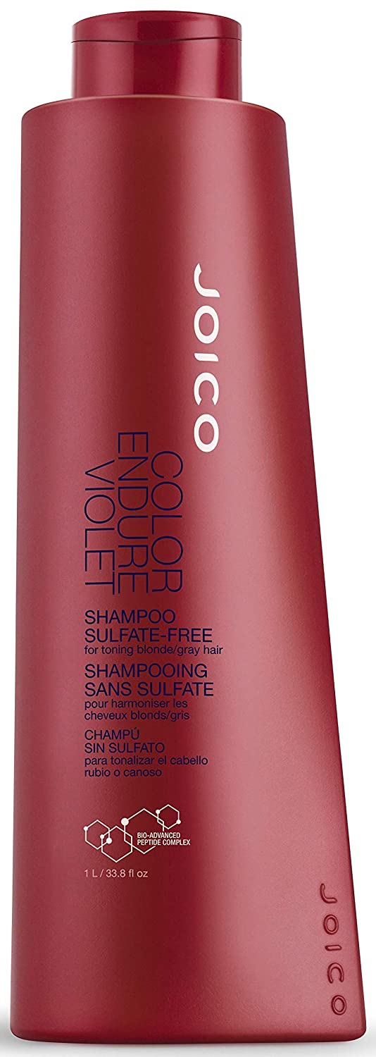 Joico Color Endure Violet Shampoo para tonificar el cabello rubio y gris, 33.8 oz NDP-18