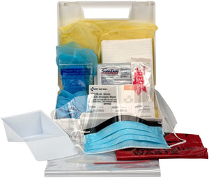Kit de protección personal de primeros auxilios solo para patógenos transmitidos por la sangre, kit de 31 piezas NDP-4