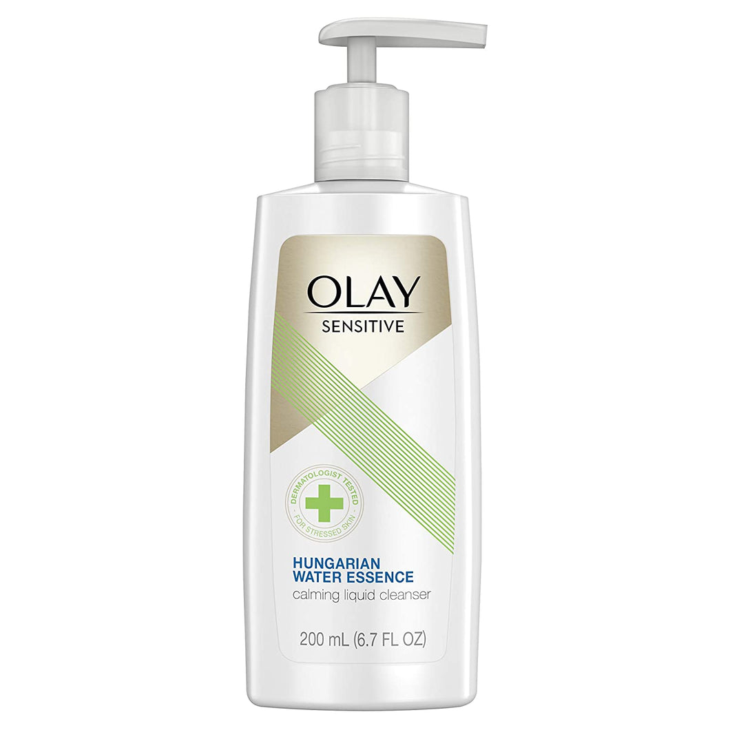 Olay - Limpiador facial sensible con esencia de agua húngara, 6.7 oz