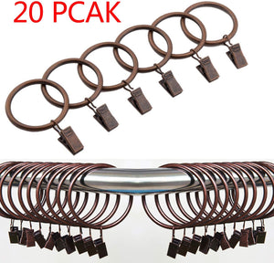 20 unidadesde cobre metal  anillos de cortina con NDP 8