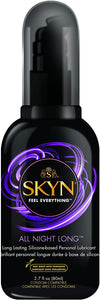 SKYN All Night Long Lubricante a base de silicona premium, 2.7 onzas