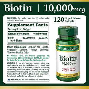 Suplemento de Biotin 10,000mg