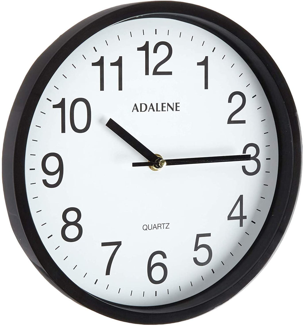 Relojes de pared Adalene Funciona con pilas sin tictac10 pulgadas   NDP 20