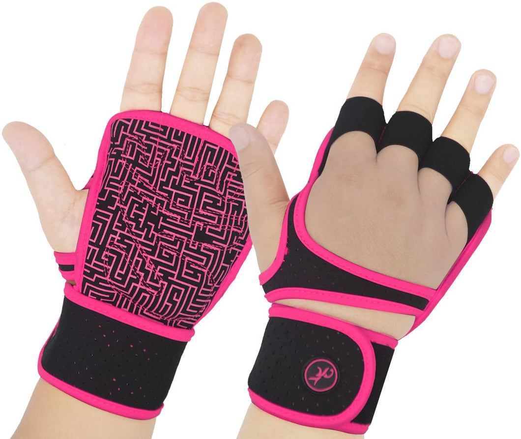 Guantes de ejercicio para hombres y mujeres, con palma completa de silicona acolchada NDP-55