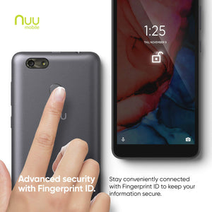 Teléfono móvil NUU Mobile A5L desbloqueado 4G LTE - 5.5 "Android 8.0 - Gris NDP-27