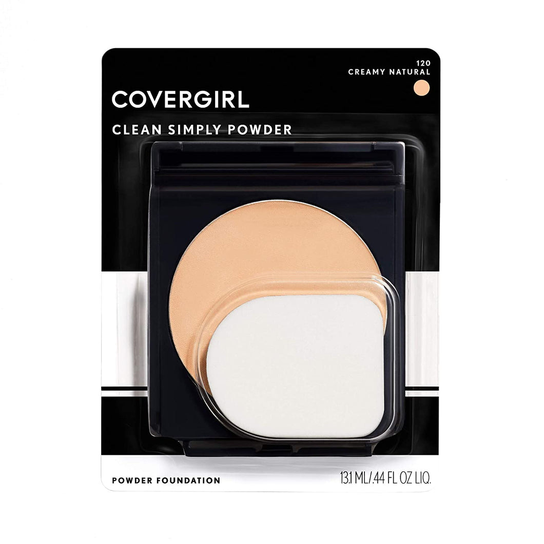 Covergirl Clean Simply Polvo Base, Total 1, Cremoso Natural
