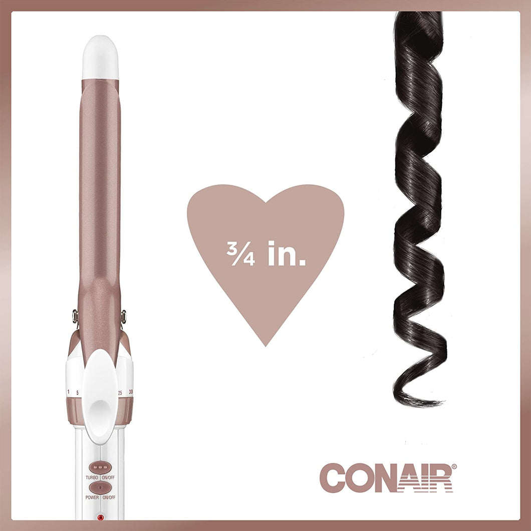 Rizador doble de cerámica Conair, rizador, oro blanco / rosa NDP-25