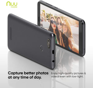 Teléfono móvil NUU Mobile A5L desbloqueado 4G LTE - 5.5 "Android 8.0 - Gris NDP-27
