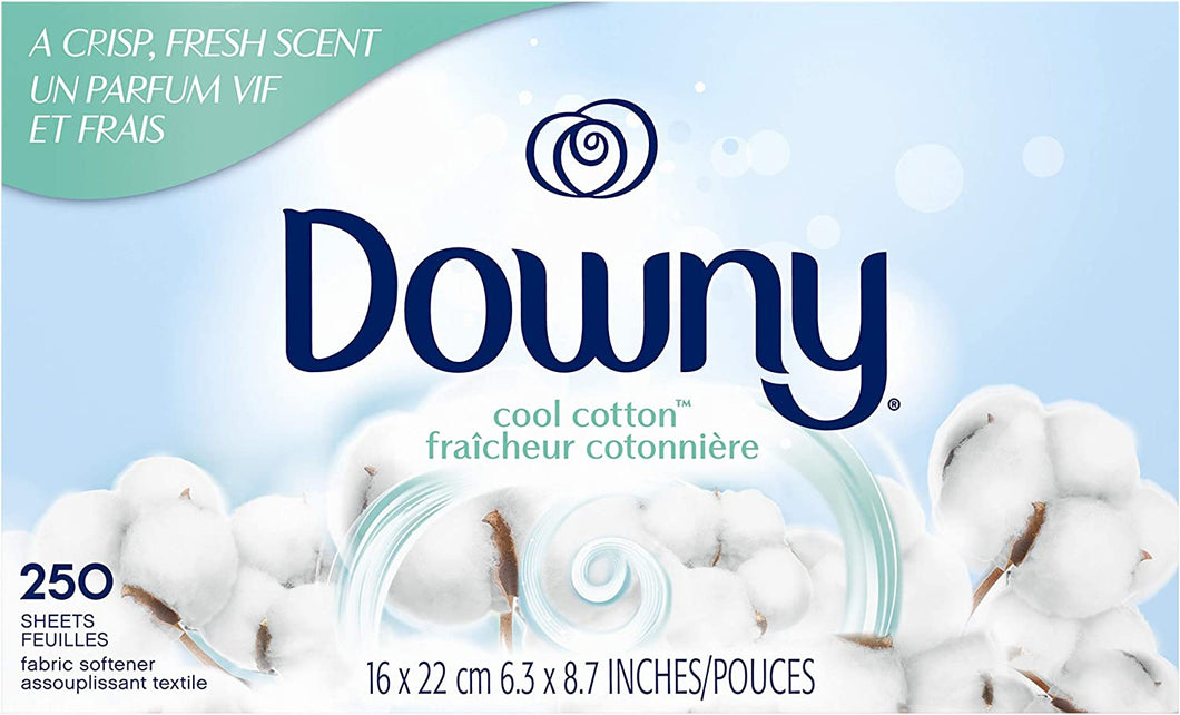 Downy sábanas suavizantes para secadora, algodón fresco, 250 unidades  NDP 87