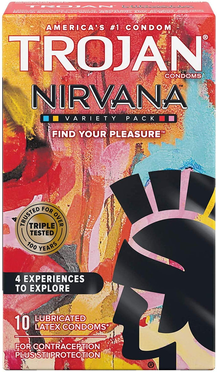 Trojan Nirvana Condones lubricados 10 unidades NDP-25