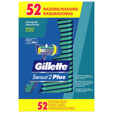 Cargar imagen en el visor de la galería, Maquinilla de afeitar desechable Gillette custom Plus para hombre 52 unidades NDP-47
